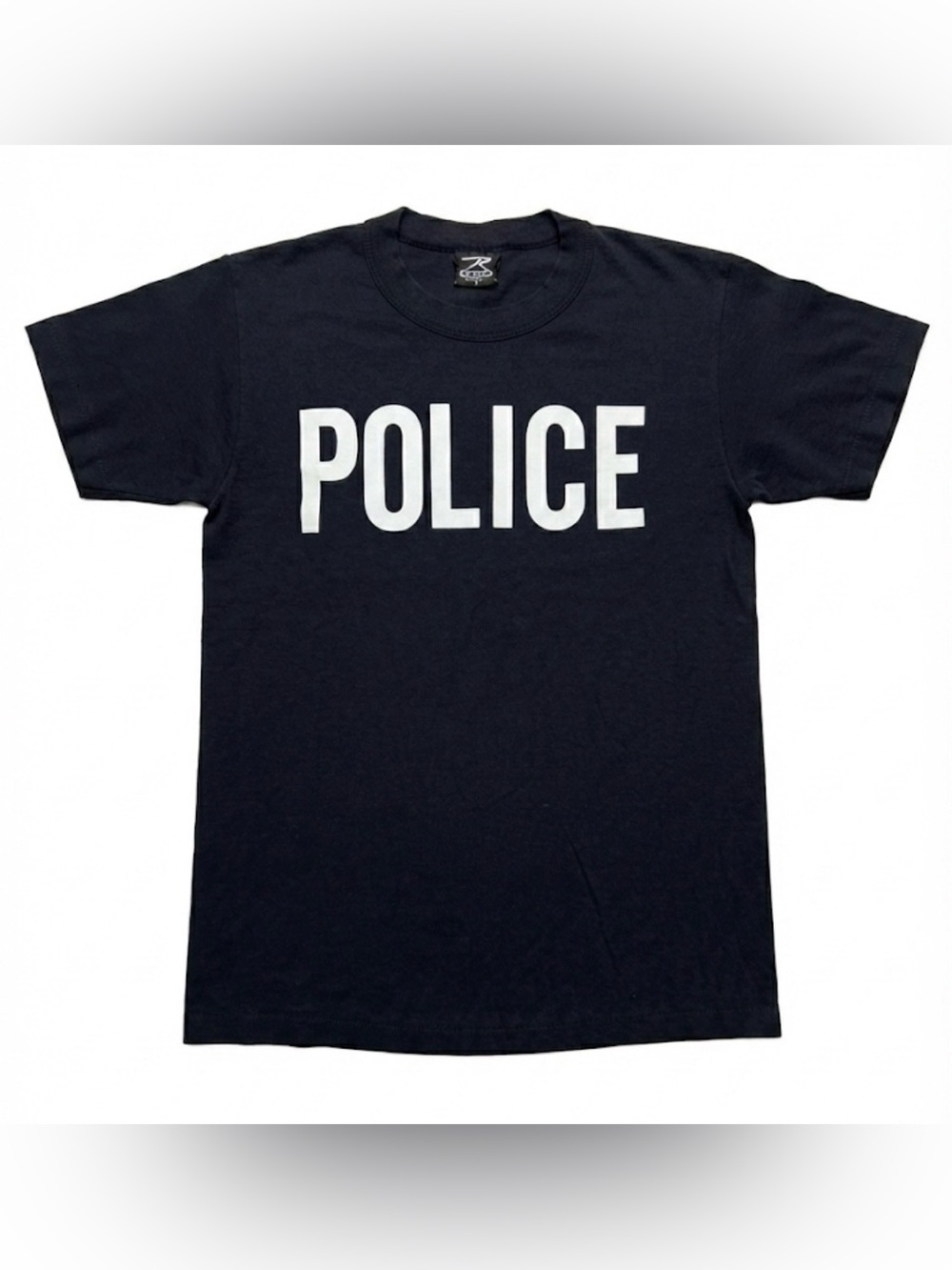 Vintage 80s Police T-Shirt Black Men's M Single Stitch Made in USA Retro